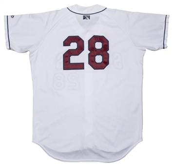 2011 Francisco Lindor Game Used Mahoning Valley Scrappers White Minor League Jersey - First Pro Team (Scrappers LOA)